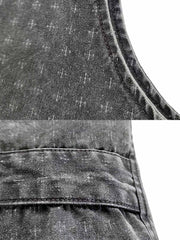 ウォッシュドスクラッチジャカードベスト