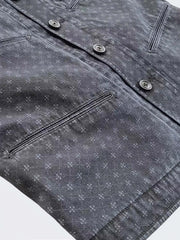 クロスプリントジャカードベスト