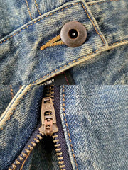 サンディングかこうデニムパンツ