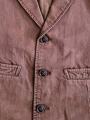 ウエスト調整可能 ヘリンボーンパターンベスト