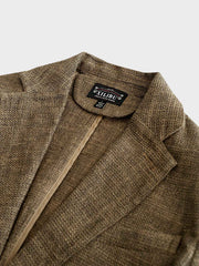 コーヒーリネンテーラードジャケット