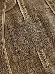 コーヒーリネンテーラードジャケット