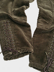 カフェ色コーデュロイジョッパーズ