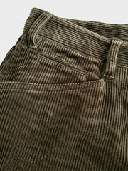 カフェ色コーデュロイジョッパーズ