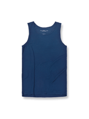 インディゴ染めコットンタンクトップ正面図