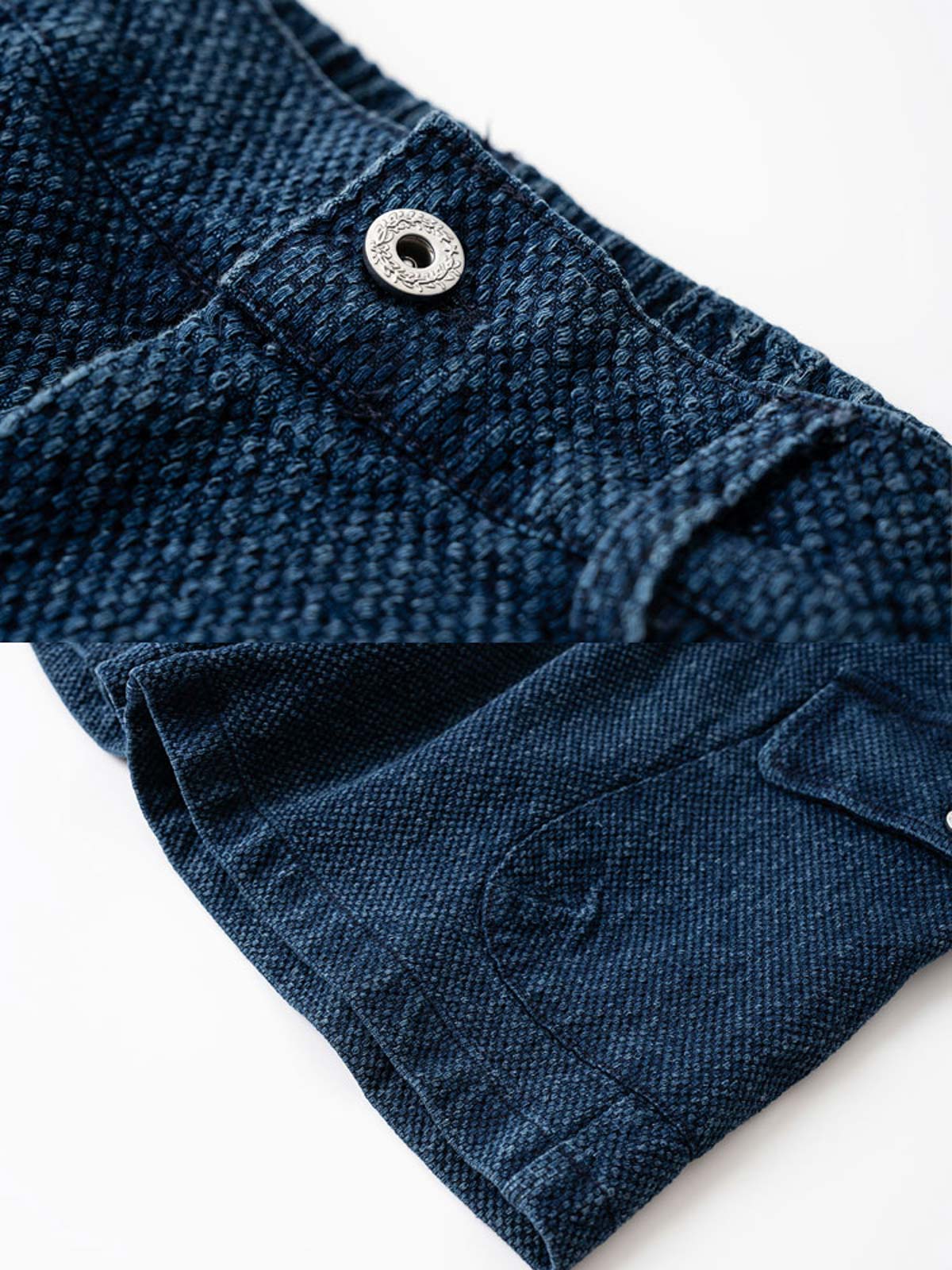 パイナップルテクスチャーと多ポケットの詳細展示