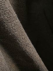 【予約】薯莨染め 手縫い麻葉刺繍 スウェット