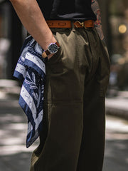 ウエスタンカウボーイ柄バンダナ