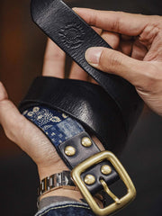 キルトレザーベルト