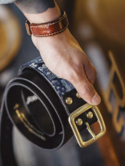 キルトレザーベルト