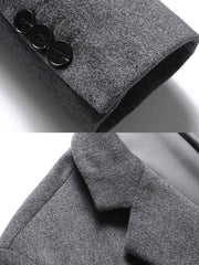 シングルブレスト ウールブレンドスーツ