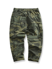 ヴィンテージミリタリースタイルのワークパンツの正面図