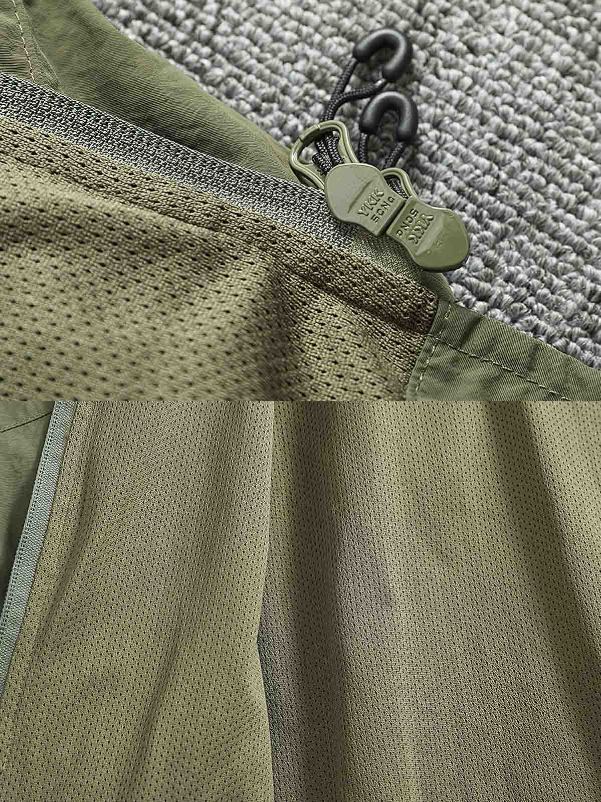 ジッパーとボタンディテール 詳細画像