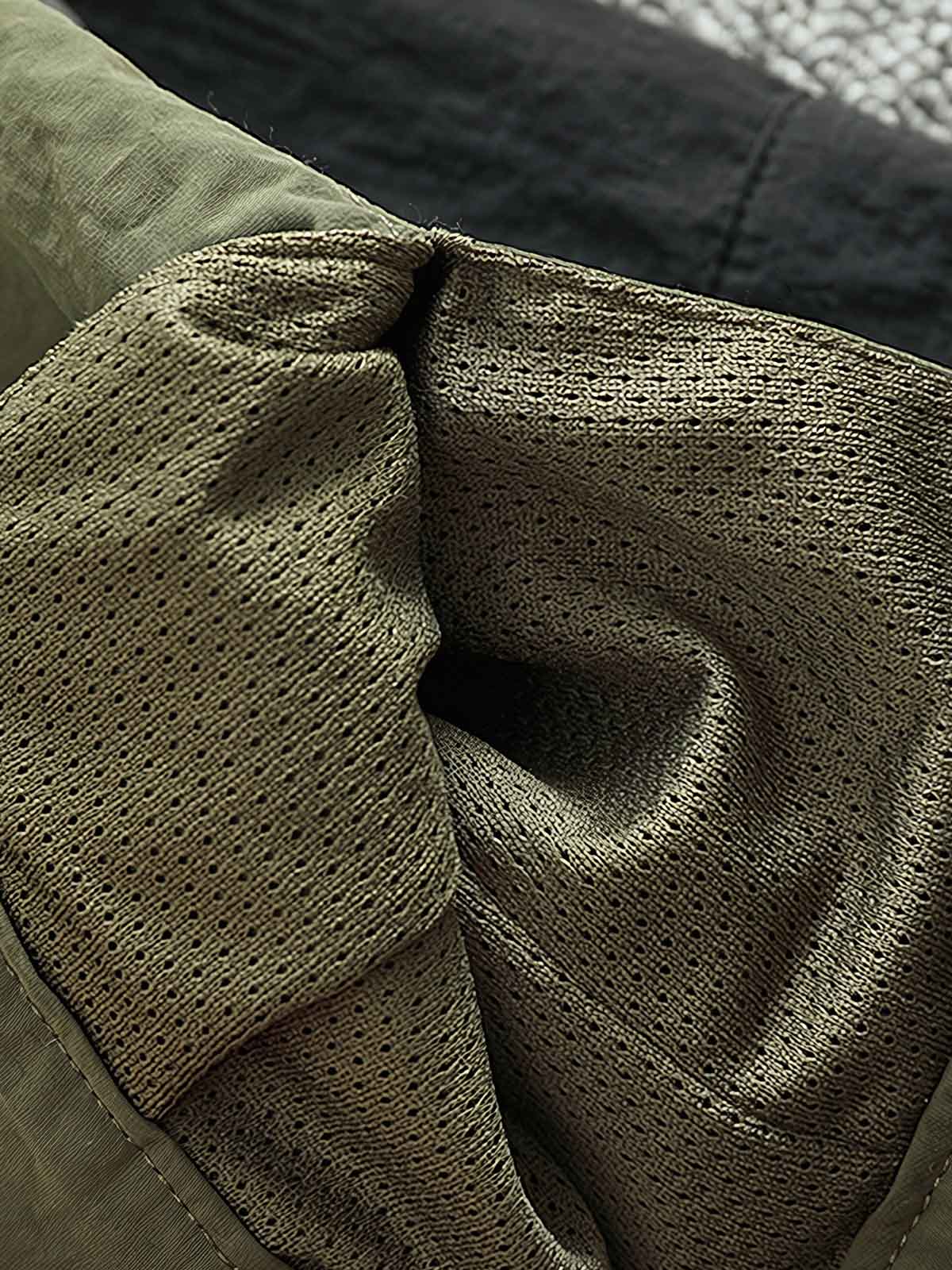 ジッパーとボタンディテール 詳細画像