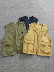 アウトドア多ポケットワークベストの全体展示