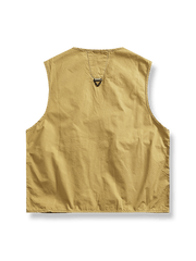 ワークベストのポケットディテール展示アウトドア多ポケットワークベストの全体展示