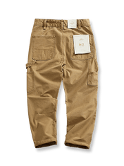 クラシックな木こりワークパンツ正面ビュー