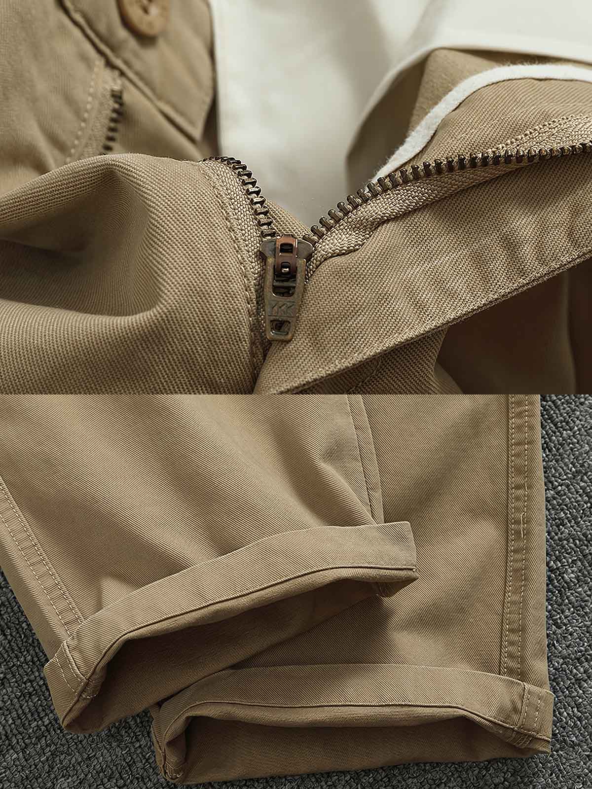 タックとバックポケットのディテール画像