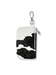 詳細画像:カウパターンポニーヘア素材のディテール