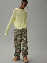 カモフラージュカーゴパンツ