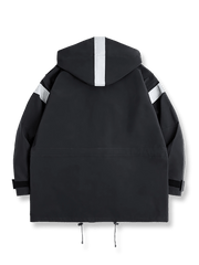 ヴィンテージネイビーパーカコート正面図