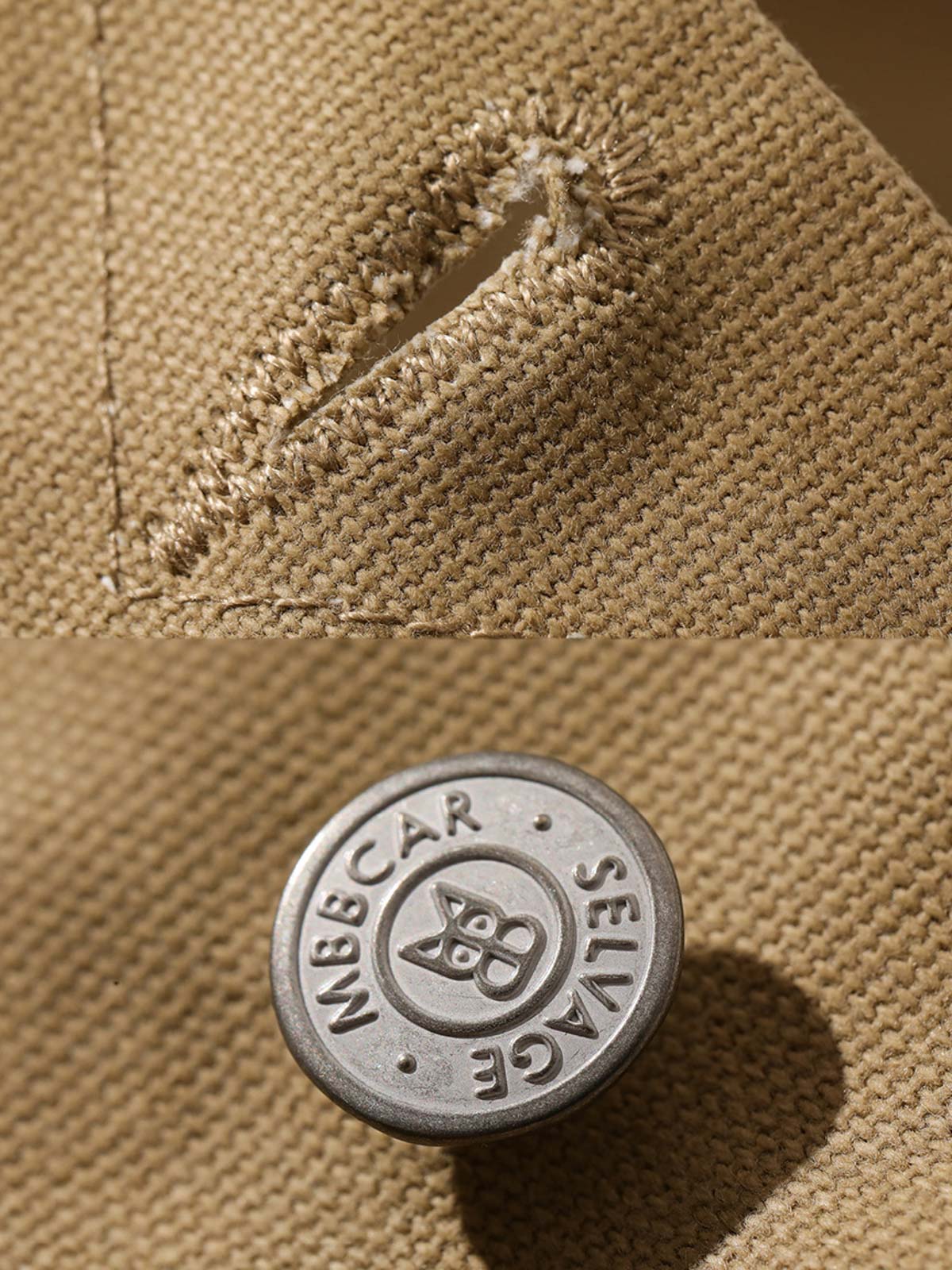 製品画像: オイルワックスジュファブリックのアメリカンビンテージライダースジャケット平置き画像 - 防風・保温デザイン
詳細画像: ヴィンテージ刺繍とコーデュロイ襟のディテール - レイヤー感とヴィンテージスタイル