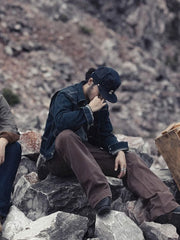 インディゴ ミネラルスタイル ボックスプリーツ デニムジャケット