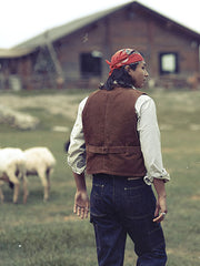 スエード&コーデュロイ ツインポケットベスト