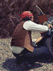 スエード&コーデュロイ ツインポケットベスト