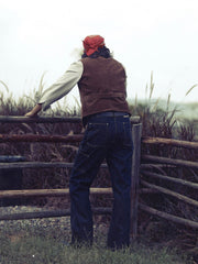 スエード&コーデュロイ ツインポケットベスト