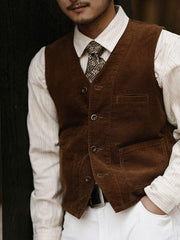 コーデュロイビンテージフォーポケットベスト