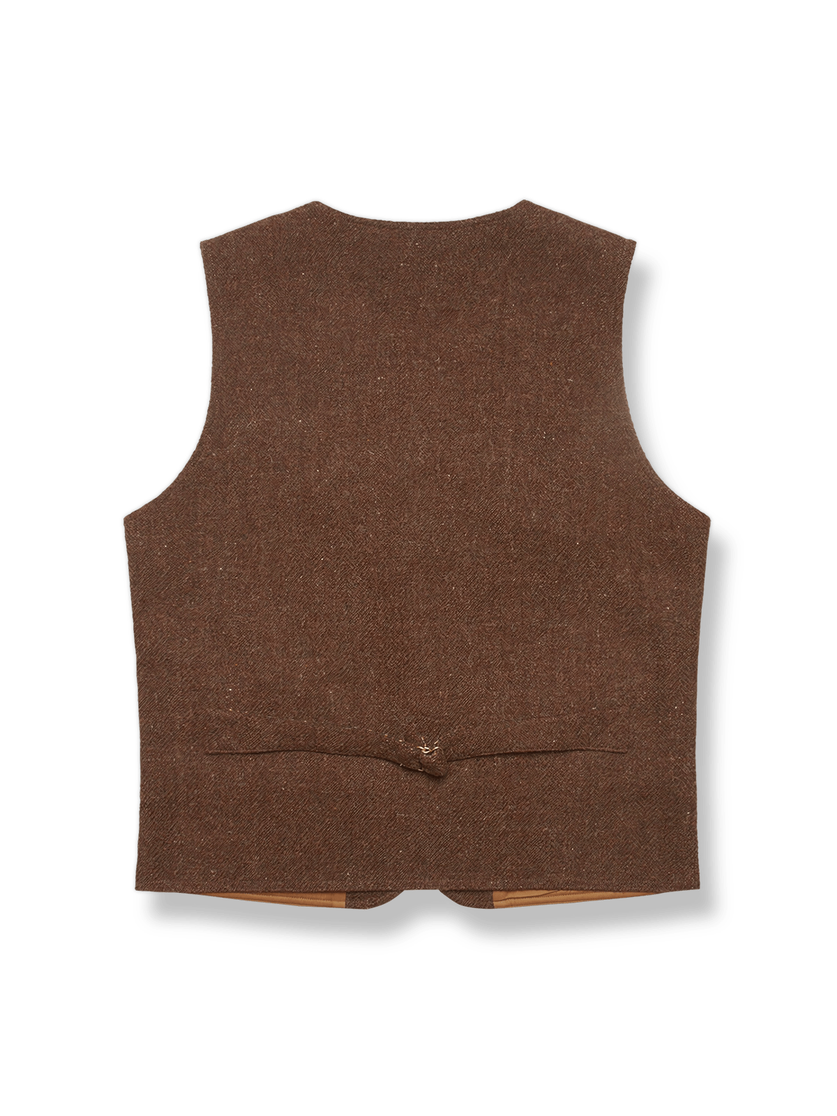 ヴィンテージハンティングツイードベスト、正面からの全体図