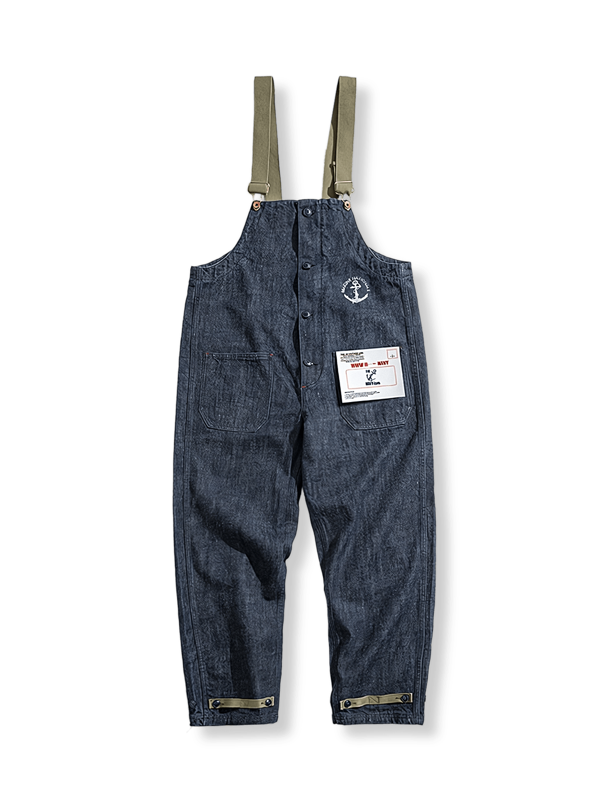 PESSOA CLUB アメリカンレトロワークウェアデニムオーバーオール正面展示