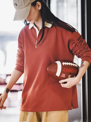 アメリカンヴィンテージ長袖ポロシャツ