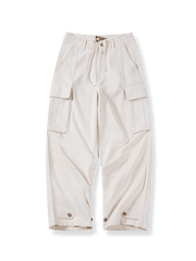 ナチュラルカラー コットンシードハスク ビンテージ ワークパンツ正面展示