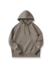 製品画像:カジュアルラグランスリーブフード付きスウェットシャツの正面図