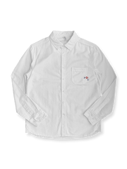 オックスフォード刺繍シャツ全体の正面画像