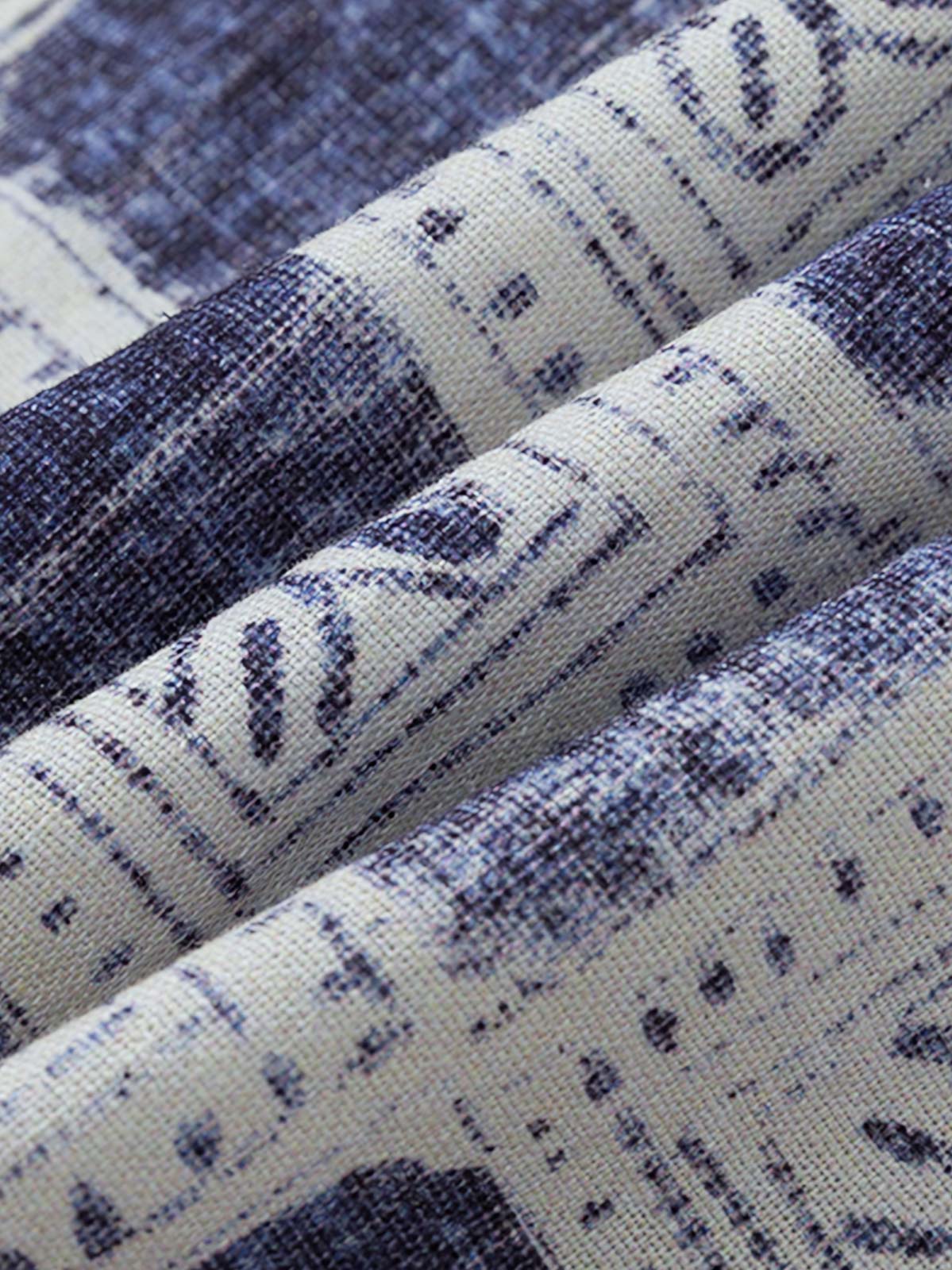 エスニック柄プリントのディテール特写