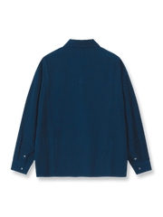 製品画像: ヴィンテージコーデュロイ長袖シャツの正面ビュー
詳細画像: コーデュロイ生地とフリンジデザインのディテール表示