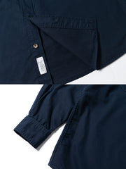 ウォッシュ加工 ダブルポケット ワークシャツ