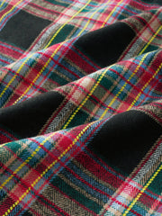 カラーブロックストライプ厚手ゆったりシャツ