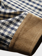 カラーコントラスト チェック シャツ