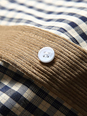 カラーコントラスト チェック シャツ