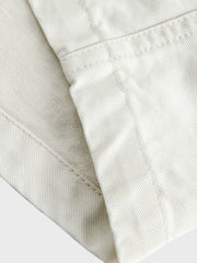 ウォッシュド ストレート デニムショートパンツ