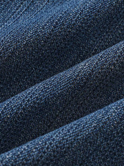 ウォッシュデニム ポケット付きはんてん