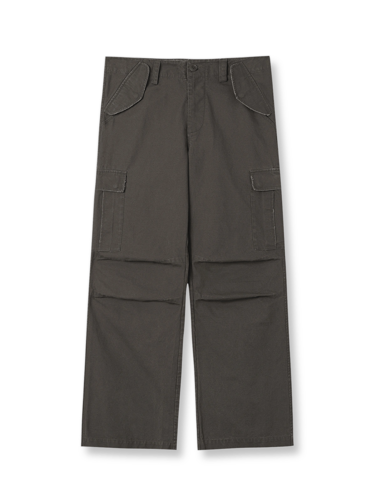 ヘビーウェイトのウォッシュドヴィンテージパラトルーパーワークパンツの背面展示