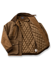 カラーブロックチェック柄ハンティングジャケット