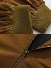 カラーブロックワークジャケット