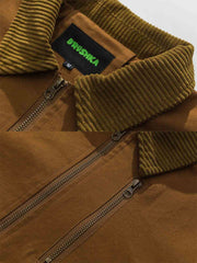 カラーブロックワークジャケット