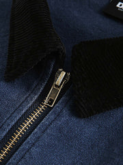 コーデュロイ襟デニムジャケット